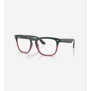 Ray Ban STEVE OPTICS Frames, Polished Dark Green On Transparent Light Red & Case